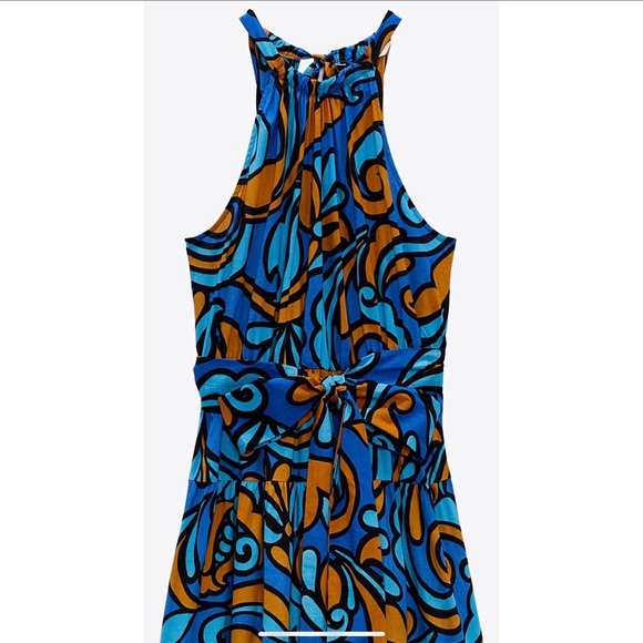 NWT Zara Printed Dress Size XS - Picture 7 of 11